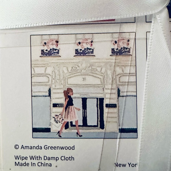 Amanda Greenwood Luxury Ceramic Coasters – Set of 4 Designer Chic Prints NWT - Picture 9 of 15